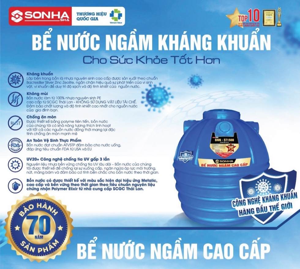 bể ngầm kháng khuẩn